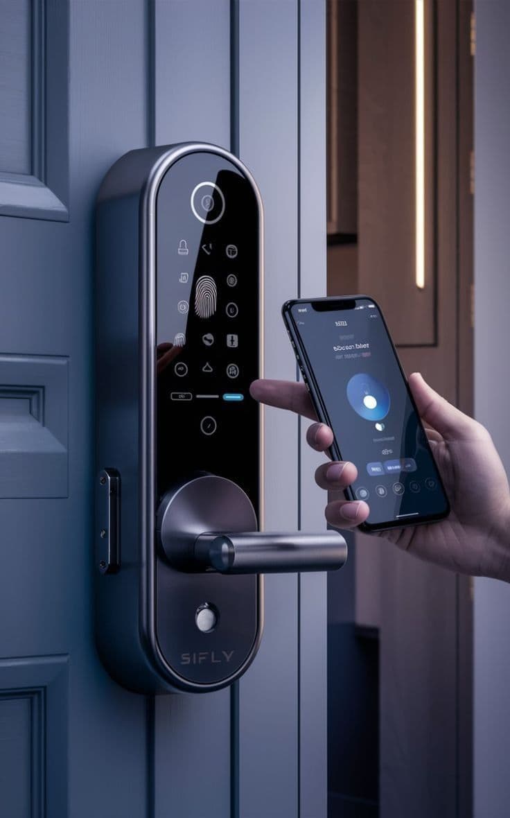 Serrure hôtelière RFID + PIN